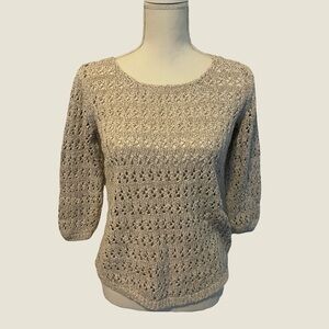 Saint Tropez West Beige Knit Sweater